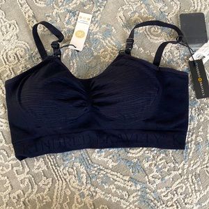 Black Size L Kindred Bravely Sublime Hands Free Pumping Bra, NWT